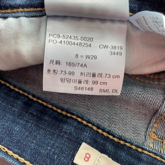 Levis Classic Capris Womens Size 8 W29 Blue Denim Cropped Pants Jeans - Picture 13 of 13